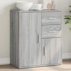 vidaXL Dressoir 60x31x70 cm bewerkt hout grijs sonoma, Huis en Inrichting, Verzenden, Nieuw