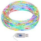 vidaXL Lichtsnoer met 400 microLEDs meerkleurig 8 functies, Verzenden, Nieuw