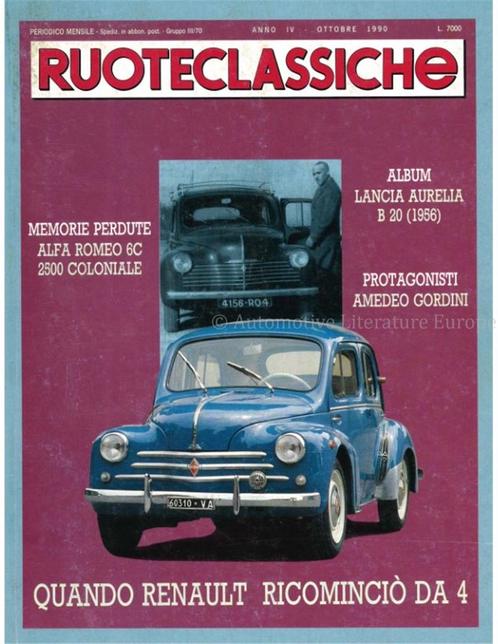 1990 RUOTECLASSICHE MAGAZINE 33 ITALIAANS, Livres, Autos | Brochures & Magazines