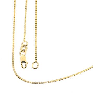Gouden Venetiaanse schakel ketting | 40,5 cm (veersluiting) beschikbaar voor biedingen