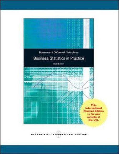 Business Statistics in Practice 9780071220651, Boeken, Overige Boeken, Gelezen, Verzenden