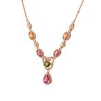 Zonder Minimumprijs - Halsketting Verguld Toermalijn -, Nieuw