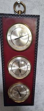 Station météo - Bois, Fer, Cuivre - station météo vintage, Antiquités & Art