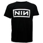 Nine Inch Nails Logo Band T-Shirt Zwart - Officiële
