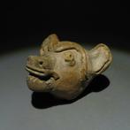 Tumaco-Tolita Terracotta Dierenkop. 200 v.Chr.-400 n.Chr. 4, Antiquités & Art