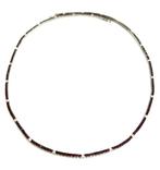 Kraagketting - 18 karaat Witgoud - 7.91ct. tw. Robijn -
