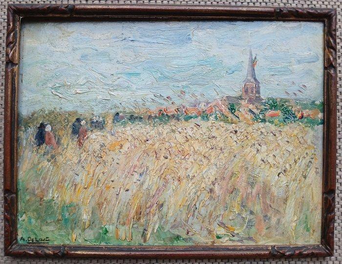 Alois De Laet (1866-1949) - Belgische feestdag - Zomer in, Antiek en Kunst, Kunst | Schilderijen | Klassiek