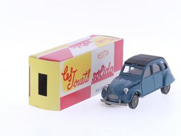 Schaal 1:43 Solido Citroën 2CV 1966 Blue. #4240, Ophalen of Verzenden