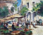 Charles Blondin (1913-1991) - Coin de marché à Bastia