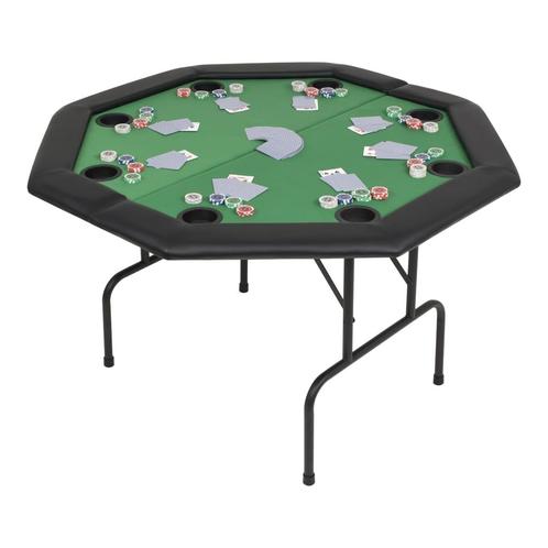 vidaXL Table de poker pliable pour 8 joueurs 2 plis, Maison & Meubles, Tables | Tables d'appoint, Neuf, Envoi