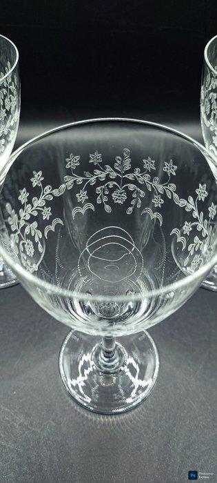 Boheems kristal - Verre à vin (5) - Cristal - Verres à vin, Antiek en Kunst, Curiosa en Brocante