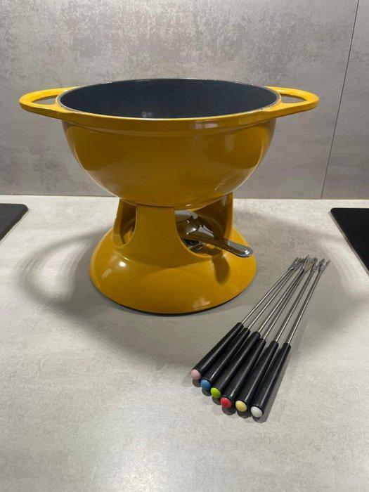 Style Le Creuset - Braadpan - Fondue - Fonte, Antiek en Kunst, Antiek | Keukengerei