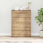 vidaXL Dressoir artisanaal eikenkleurig 60 x 39 x 80 cm, Huis en Inrichting, Kasten | Dressoirs, Verzenden, Nieuw