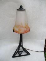 Müller Frères - Lamp - Art Déco. Tulpenvaas van glas,
