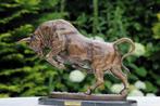 arnadia - sculptuur, xl bronzen bull ,,taureau de combat,, -