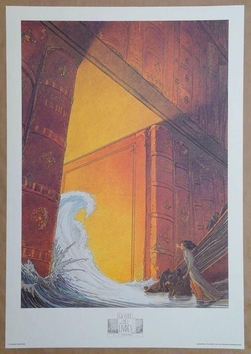 Schuiten, François - 1 Offset Print - La Cité des Livres -, Boeken, Strips | Comics