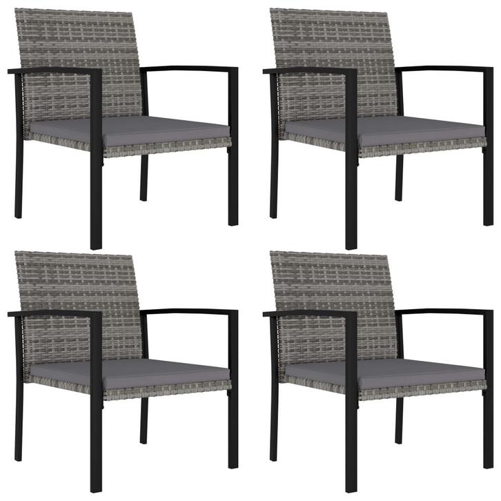 Stijlvolle Tuinstoelen Set 4st | Retour Deal OP = OP, Tuin en Terras, Tuinstoelen, Nieuw, Rotan, Verzenden