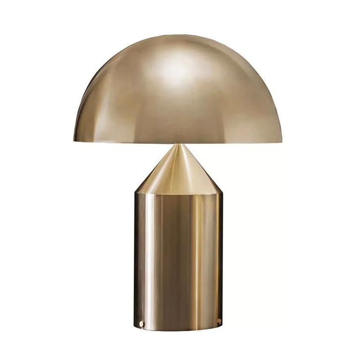 Oluce Atollo 50 Tafellamp Goud, Huis en Inrichting, Lampen | Tafellampen, Verzenden
