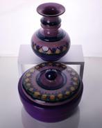 Flora Pottery - Koektrommel (2) - Lila Nederlands Design duo, Antiek en Kunst