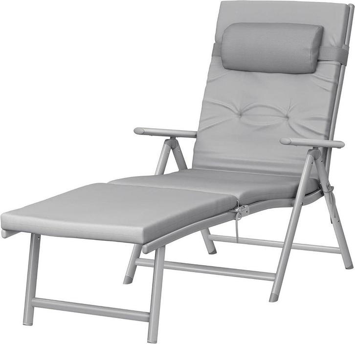 Inklapbare ligstoel - loungestoel - tuinstoel - 6 cm, Tuin en Terras, Tuinsets en Loungesets, Verzenden