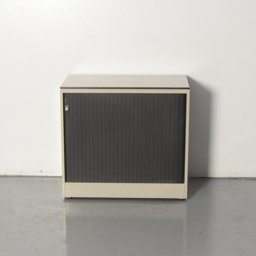 Ahrend roldeurkast, lichtgrijs, 74 x 80 cm, incl. 1 legbord, Huis en Inrichting, Kasten | Roldeurkasten en Archiefkasten, Gebruikt