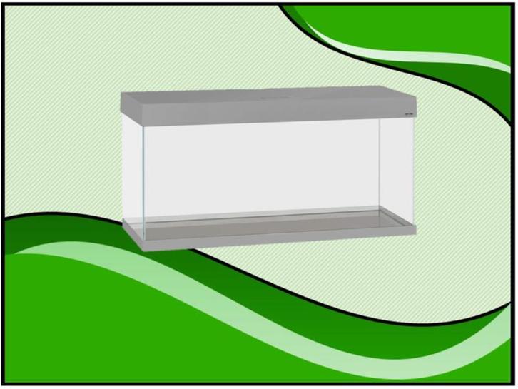 Aquael OptiSet 125 Aquarium Grijs - 80cm (Aquarium sets), Dieren en Toebehoren, Vissen | Aquaria en Toebehoren, Nieuw, Verzenden