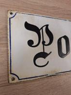 Seltenes Emailschild um 1900 POSTPLATZ - Emaille plaat -, Antiek en Kunst, Antiek | Wandborden en Tegels