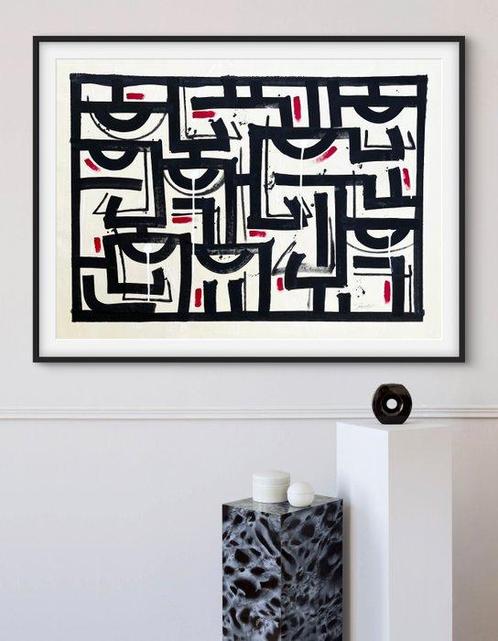 Bamèr - Violence is rejected - (XL), (unique work), Antiek en Kunst, Kunst | Schilderijen | Modern