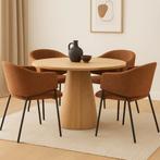 Eettafel Rond Olivia 120 cm, Verzenden, Rond, Nieuw, Industriële meubels