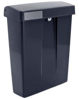 Intersteel brievenbus zwart, Tuin en Terras, Brievenbussen, Nieuw, Overige materialen