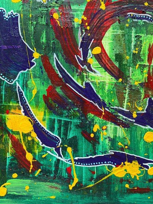 Georges Armand Achiana (XX) - Serpent of light, Antiquités & Art, Art | Peinture | Moderne