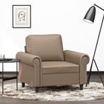 vidaXL Fauteuil 60 cm kunstleer cappuccinokleurig, Huis en Inrichting, Zetels | Zetels, Verzenden, Nieuw