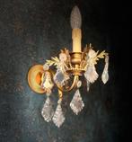 Applique murale (2) - Bronze, Cristal - Paire de appliques