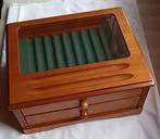 Sans prix de réserve - Vitrine - Bois, Verre, Textile