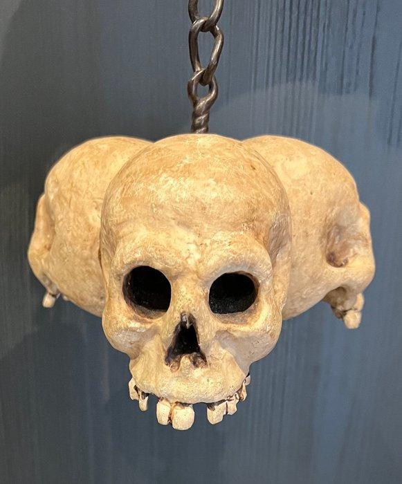 Hoofd van een figuur - Momento mori - Hout, Antiek en Kunst, Antiek | Keramiek en Aardewerk