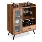 2dekans | Coast Vintage Wijnkast - Met Wijnrek en, Huis en Inrichting, Ophalen of Verzenden, Nieuw