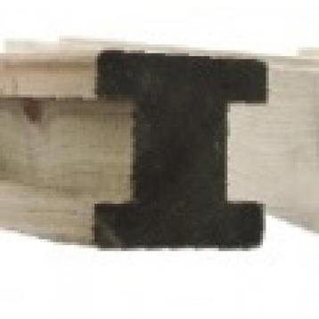Houten gleufpaal voor tuinscherm - tussenpaal - h300 120mm x, Tuin en Terras, Nieuw