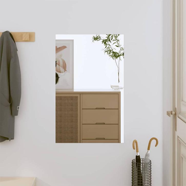 vidaXL Wandspiegel 40x60 cm rechthoekig glas, Huis en Inrichting, Woonaccessoires | Spiegels, Nieuw, Verzenden
