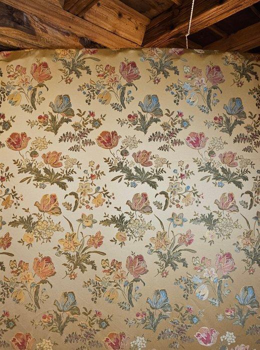 Geen RESERVE! Tessuto ORO lampasso jacquard dorato, klassiek, Antiek en Kunst, Antiek | Tapijten, Tafelkleden en Textiel