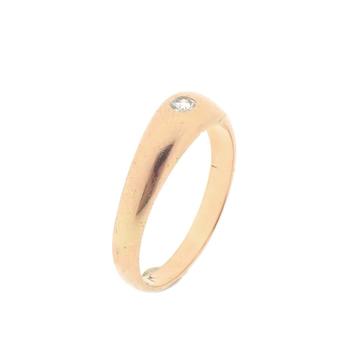 Gouden ring met diamant 0,05 ct. (diamanten ring) disponible aux enchères