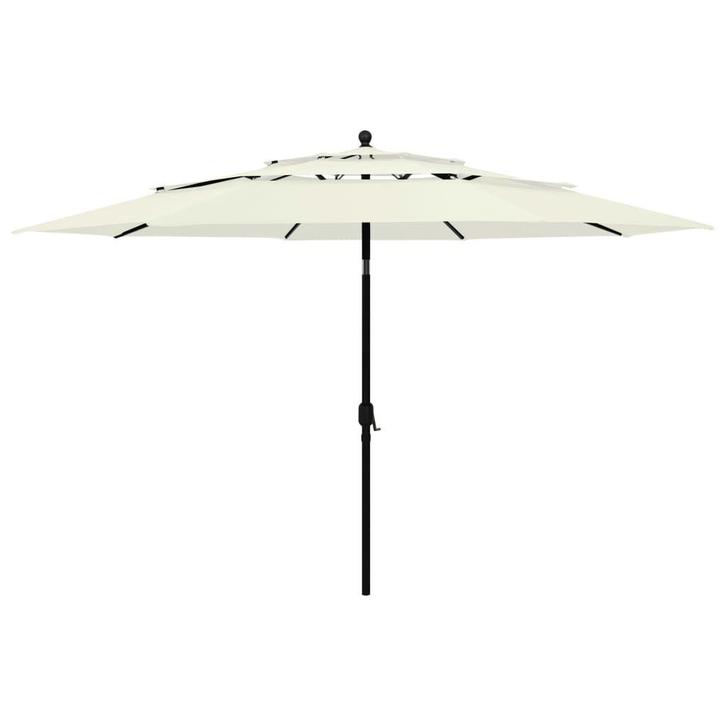 Parasol Aluminium | Retour Deal | Nu 65% Korting, Tuin en Terras, Parasols, 3 tot 4 meter, Kantelbaar, Nieuw, Stokparasol, Verzenden