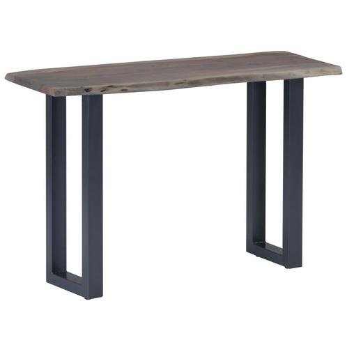 vidaXL Table console Gris 115 x 35 x 76 cm Bois dacacia, Maison & Meubles, Tables | Tables de salon, Neuf, Envoi