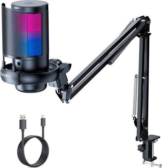 2dekans | Microfoon met scharnierende arm RGB, Muziek en Instrumenten, Microfoons, Ophalen of Verzenden