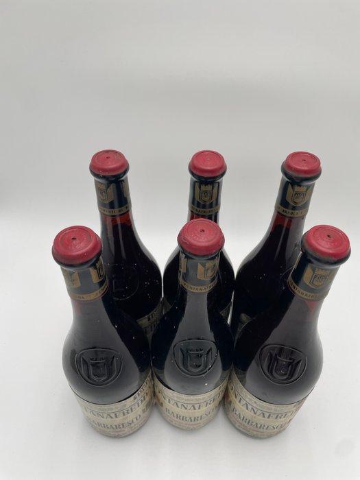 1969 Fontanafredda - Barbaresco - 6 Flessen (0.72L), Verzamelen, Wijnen