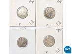 Online Veiling: 4 Zilveren oude munten nederland|64409