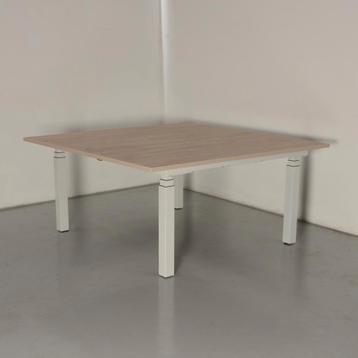 Zit-sta tafel Ahrend - Oak Light blad - 160 x 160 cm beschikbaar voor biedingen