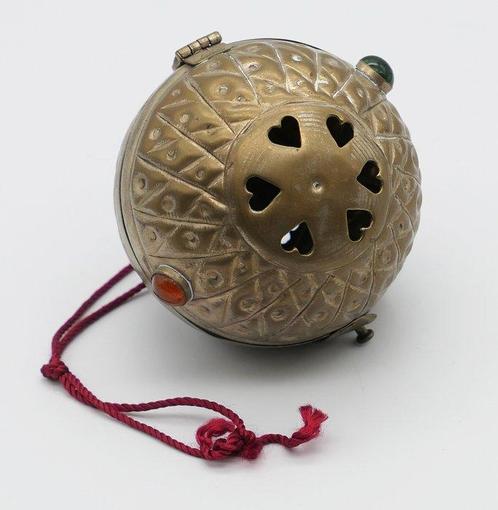 Encensoir - Portaincenso Tibetano In Ottone Mod.Sfera Con, Antiek en Kunst, Kunst | Niet-Westerse kunst