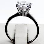 Zonder minimumprijs - Verlovingsring - 14 karaat Witgoud -