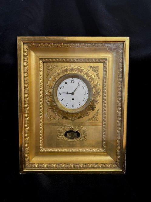 Lijstklok - Hout - 1800-1850 - Biedermeier Rahmenuhr, Antiek en Kunst, Antiek | Klokken