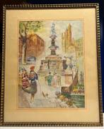 O’Tama Kiyohara (1861-1939) - La passeggiata, Antiek en Kunst, Kunst | Schilderijen | Klassiek